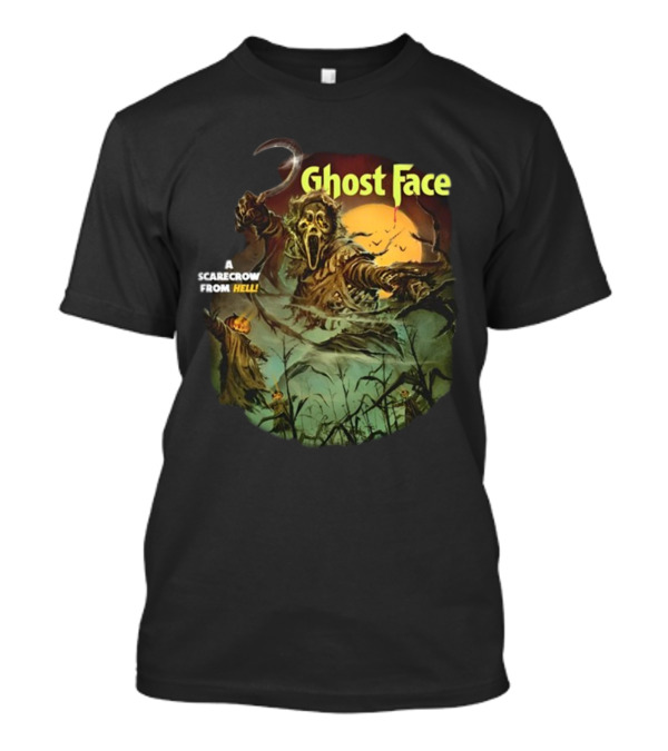 Ghost Face A Scarecrow From Hell Cavitycolors Glows In The Dark T-Shirt