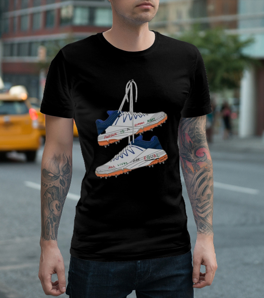 Freedom Is A Human Right All Lives Are Equal Cleats T-Shirt