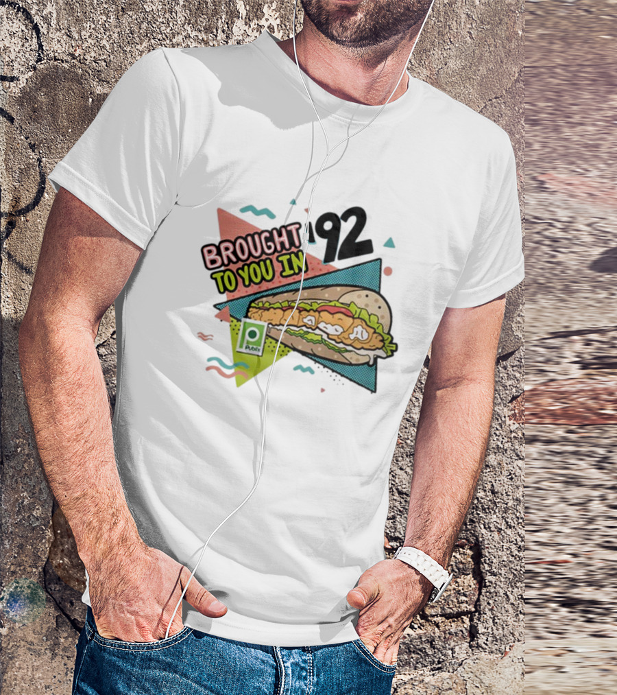 Brought 92 To You In Publix Sub Sandwich Pop Art Retro Graphics T-Shirt