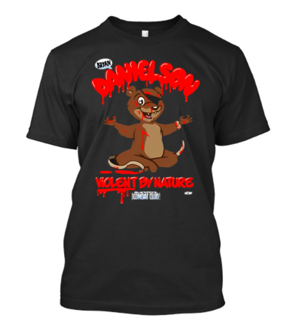 Bryan Danielson Violent By Nature Bear Blackpool Combat Club T-Shirt