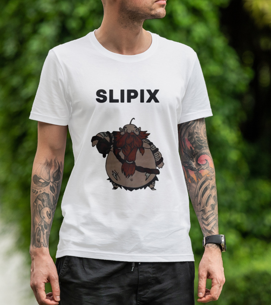 Slipix Tds Character Bold Bearded Figure T-Shirt