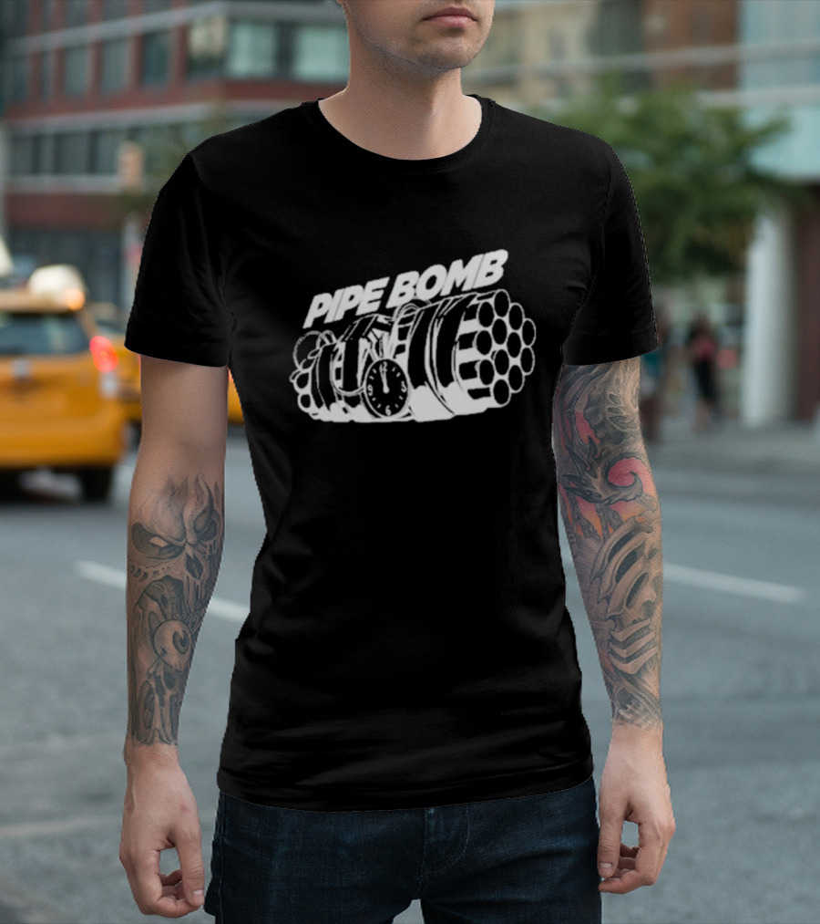 WrestleTalk Pipe Bomb Graphic Explosive Concept T-Shirt