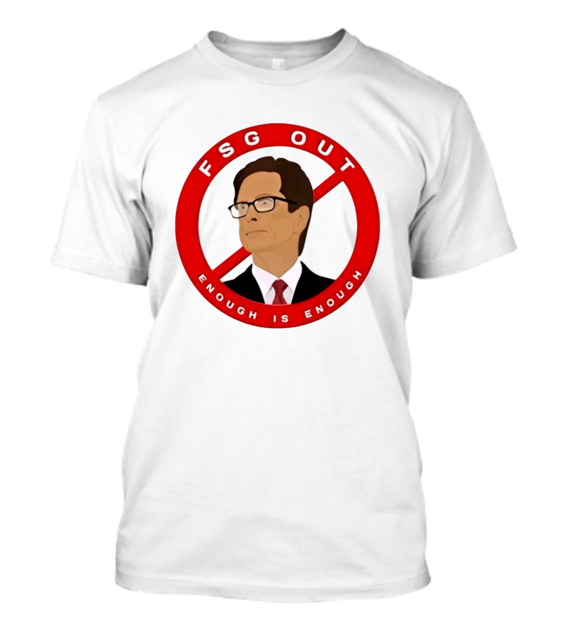 FSG Out Enough Is Enough Red Circle Protest T-Shirt