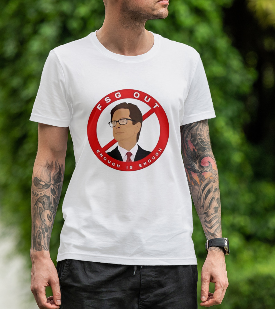 FSG Out Enough Is Enough Red Circle Protest T-Shirt