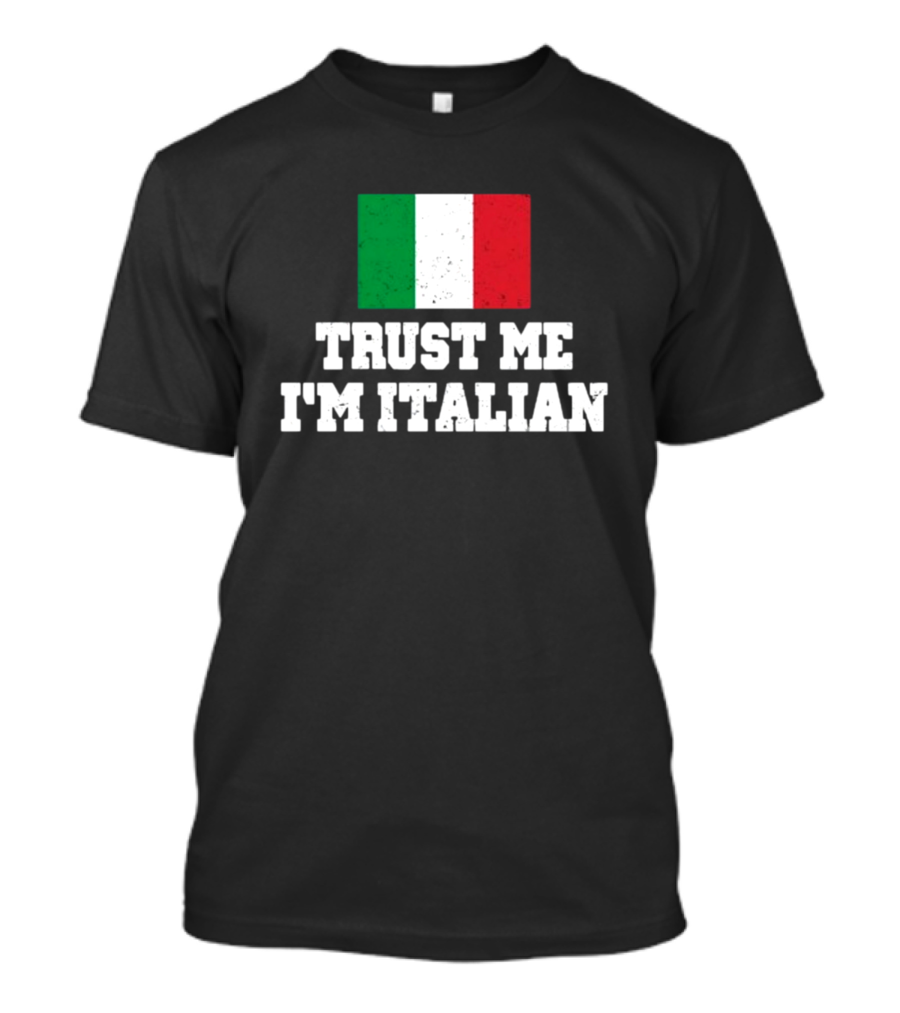 Blizzb3ar Trust Me I'm Italian Italian Flag T-Shirt