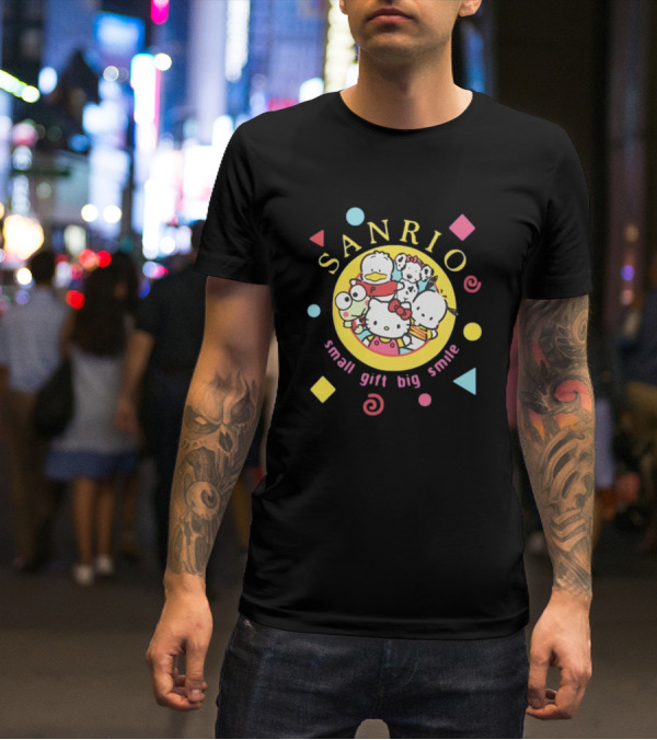 Sanrio Small Gift Big Smile Hello Kitty And Friends X Dumbgood T-Shirt
