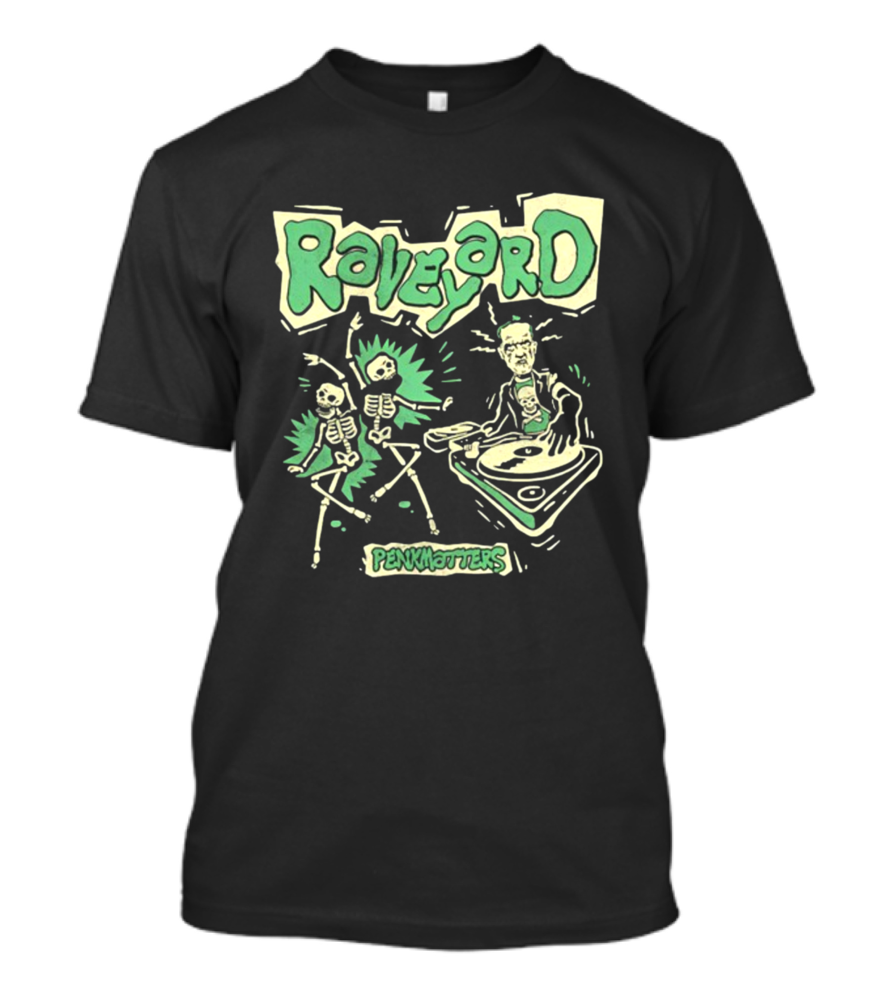 Raveyard Penkmatters Skeletons DJ Party T-Shirt
