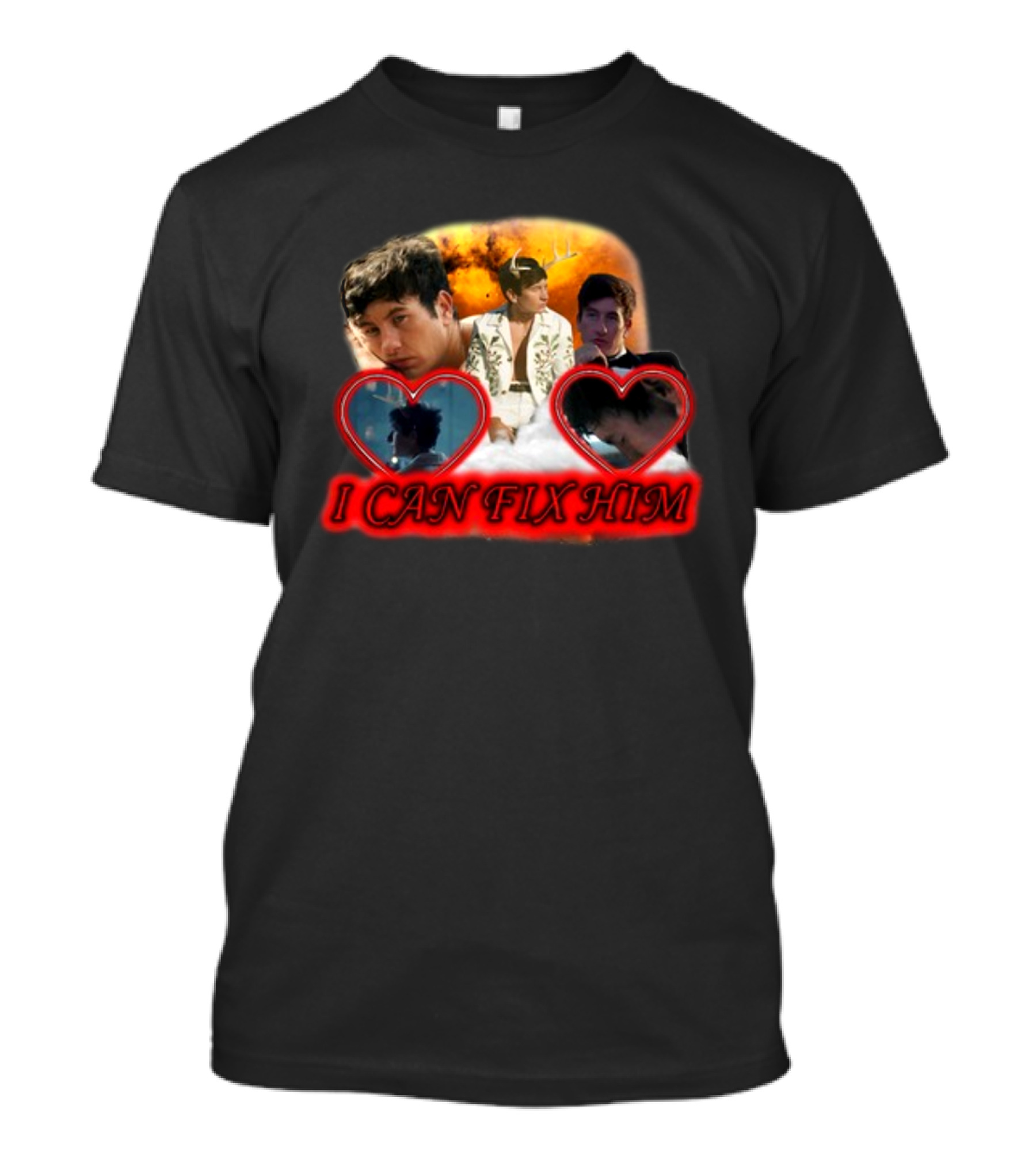 Sadstreet Store I Can Fix Him Romantic Heart Collage Oliver T-Shirt