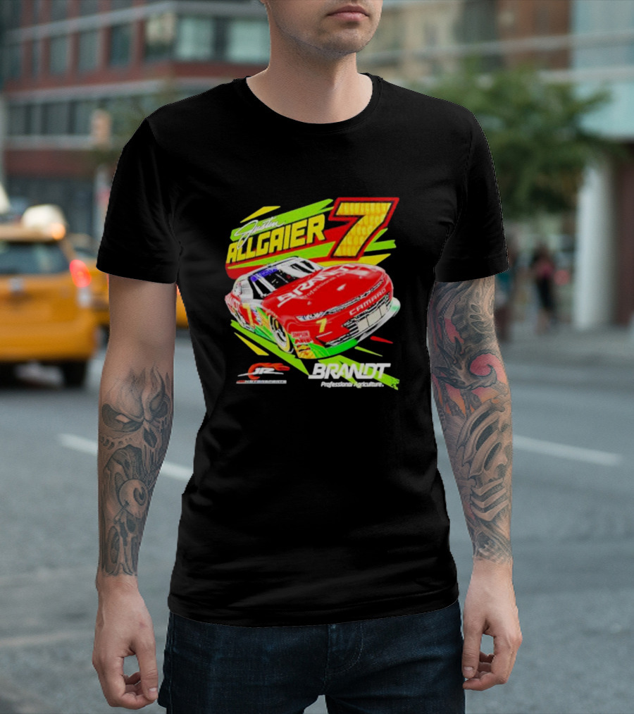 Justin Allgaier 7 JR Motorsports Brandt Camaro Racing Car T-Shirt