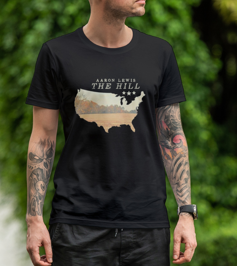 Aaron Lewis The Hill USA Landscape Stars T-Shirt