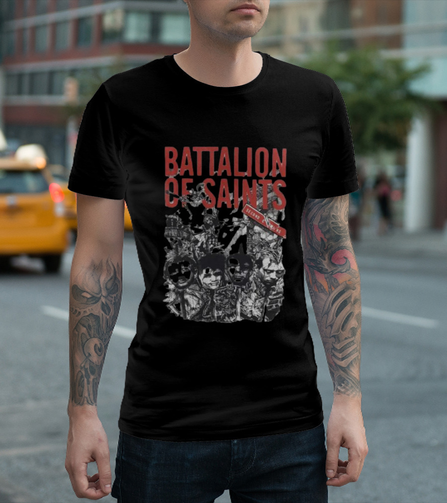 Battalion Of Saints Second Coming Punk Rock Album Cover T-Shirt