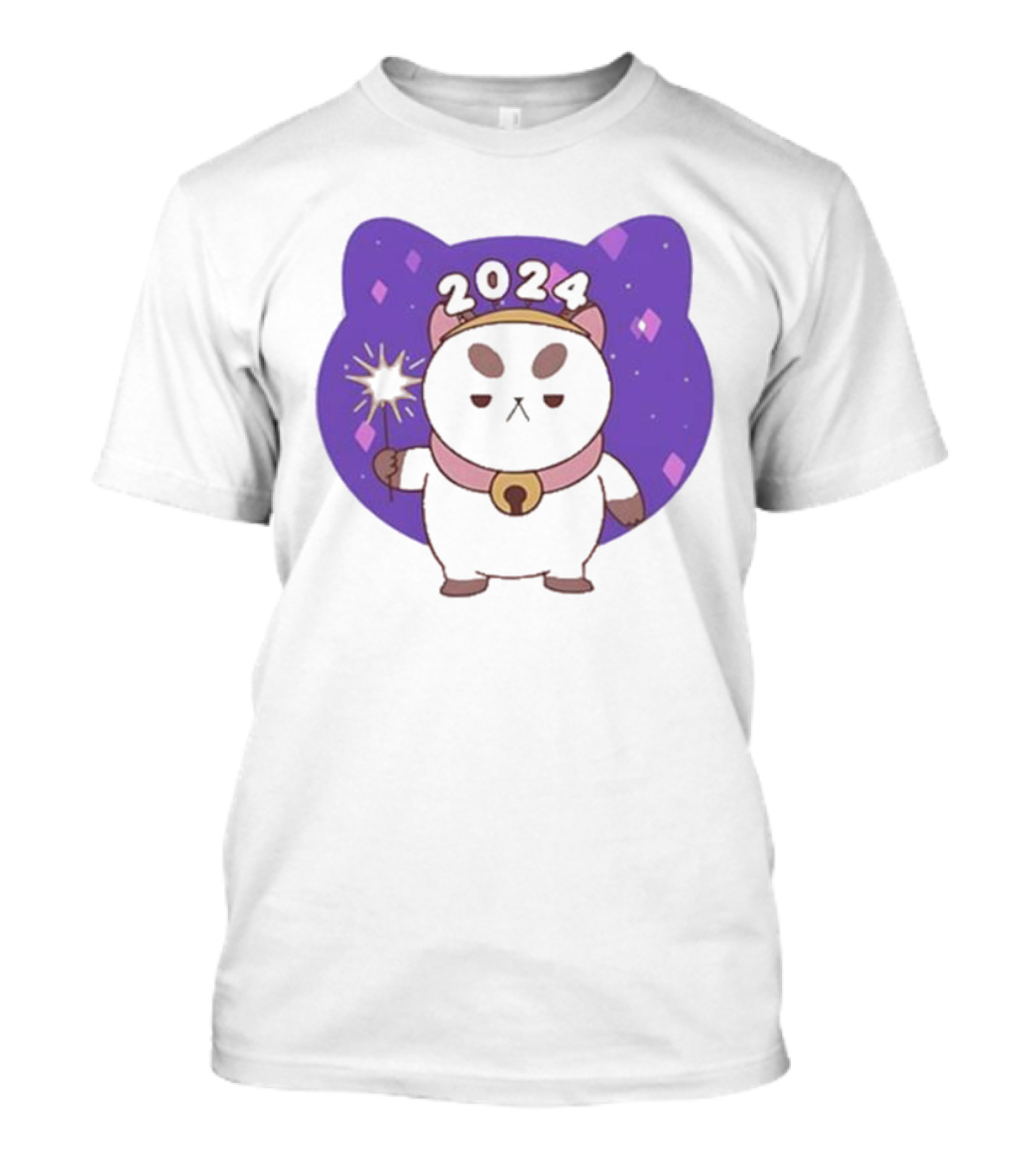 Bee And Puppycat 2024 Celebration With Magical Cat And Sparkles T-Shirt
