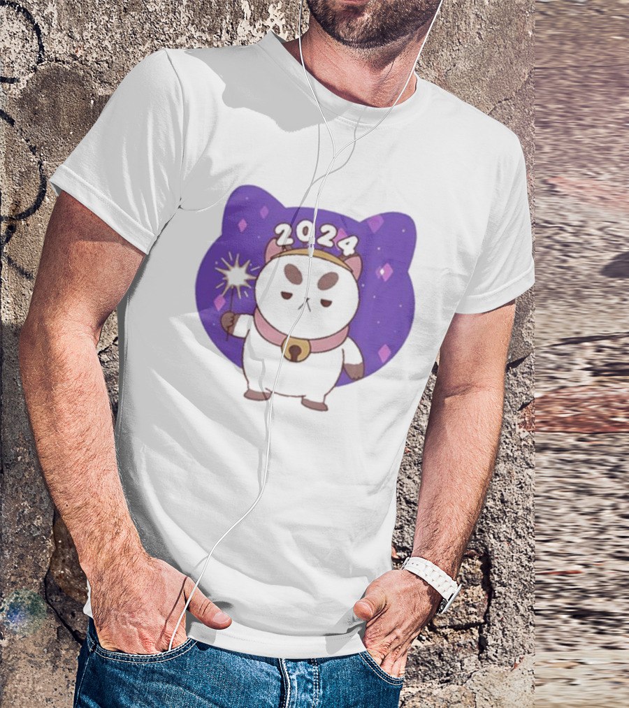 Bee And Puppycat 2024 Celebration With Magical Cat And Sparkles T-Shirt