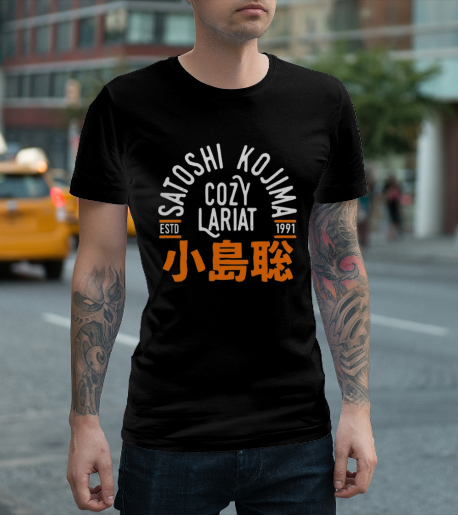 Satoshi Kojima Cozy Lariat Estd 1991 Small Island聰 T-Shirt