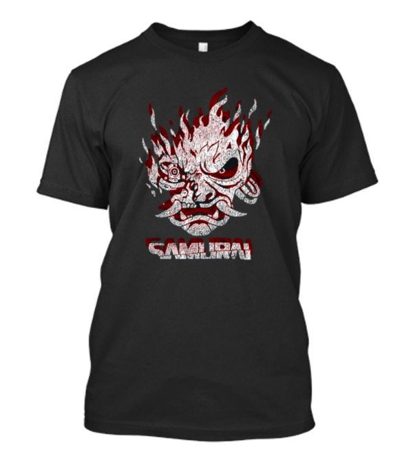 Cd Projekt Red Cyberpunk 2077 Samurai Logo Gaming Fan Gear T-Shirt