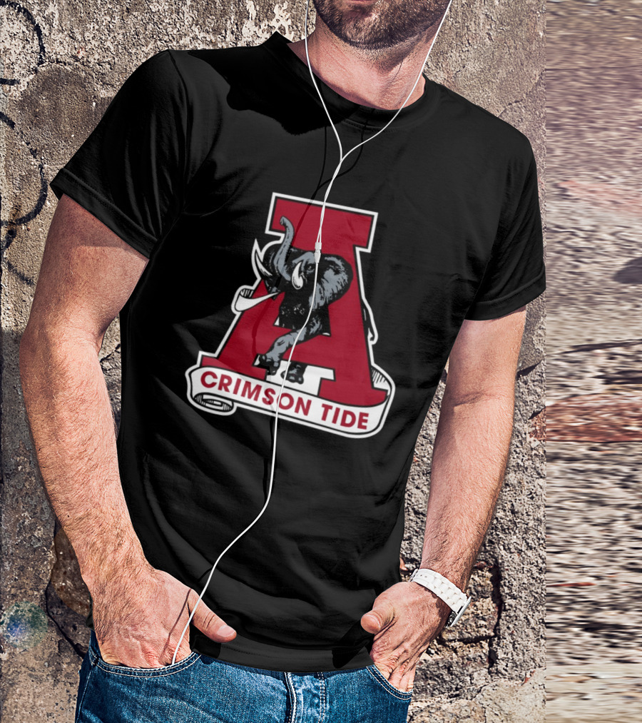 Jerret Mcelwain Alabama Crimson Tide Elephant T-Shirt
