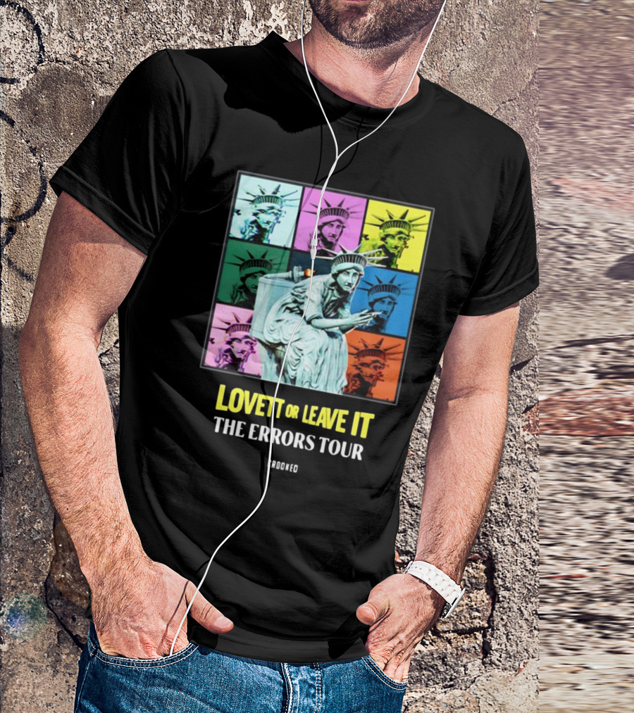 Lovett Or Leave It Crooked The Errors Tour Statue Of Liberty Pop T-Shirt