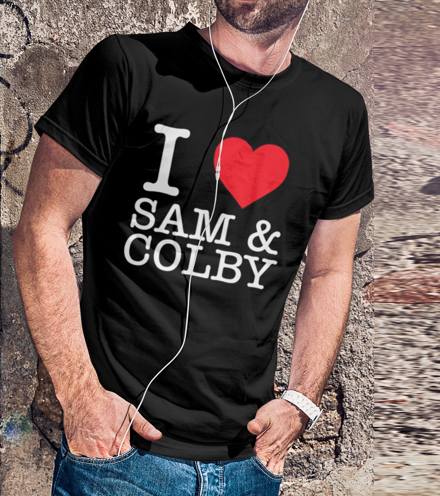 Xplr Shop I Love Sam And Colby Heart T-Shirt