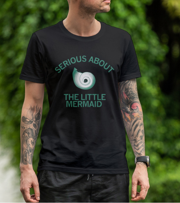 SERIOUS ABOUT THE LITTLE MERMAID Nautilus Shell Iconic Reference T-Shirt