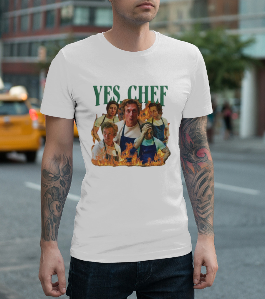 Yes Chef The Bear Jeremy Allen Fire T-Shirt