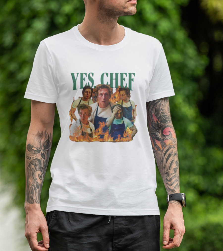 Yes Chef The Bear Jeremy Allen Fire T-Shirt