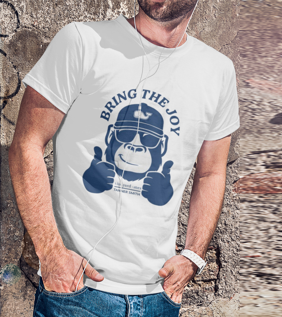 Bring The Joy Vineyard Vines Tanner Smith Whale Hat Sunglasses Gorilla T-Shirt
