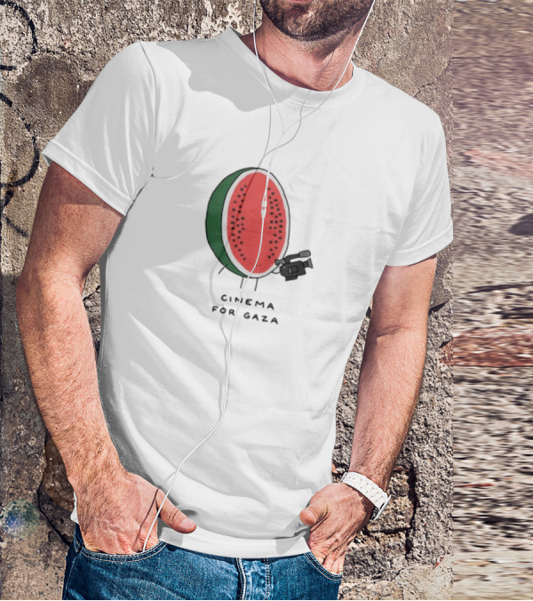 Cinema For Gaza Watermelon Holding Camera T-Shirt