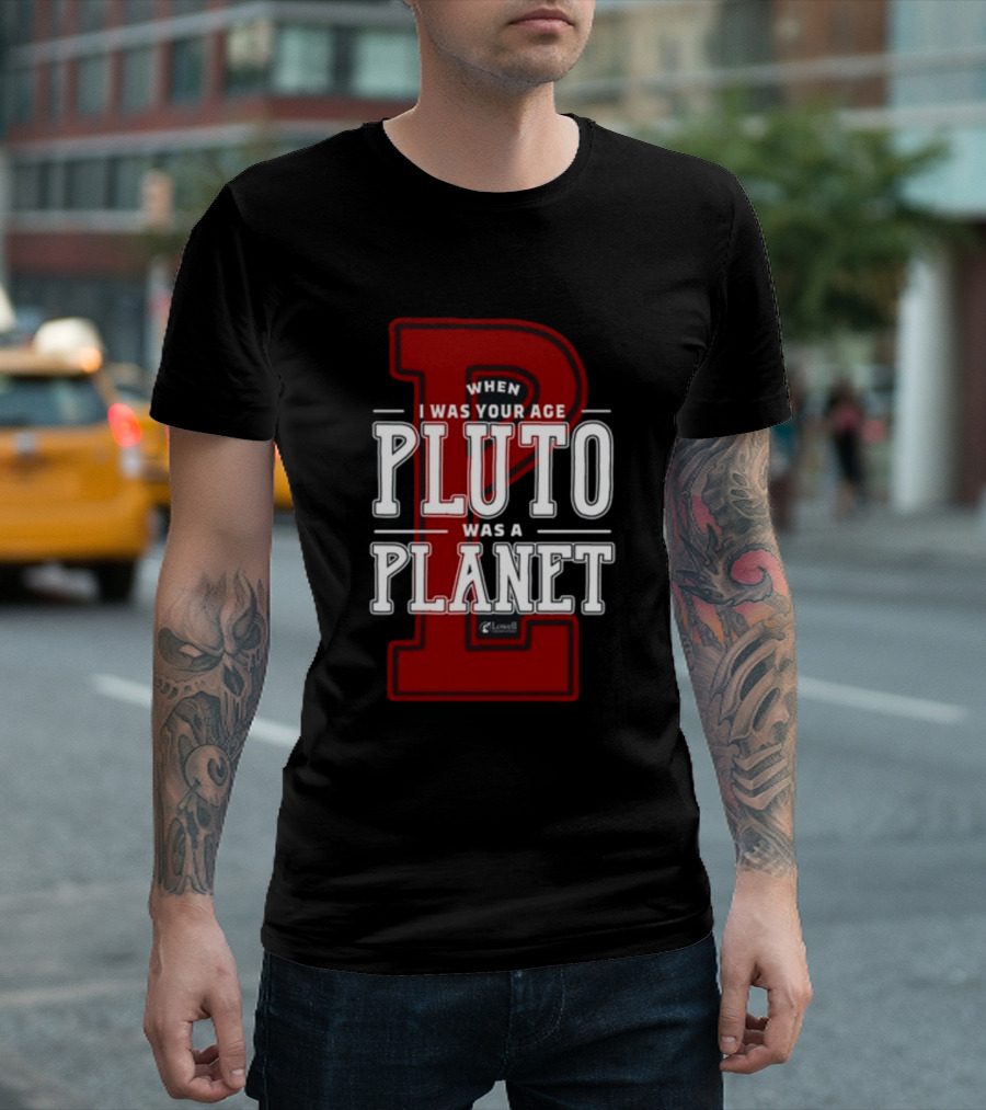 Misha Collins Wearing When I Was Your Age Pluto Was A Planet Lowell Observatory T-Shirt