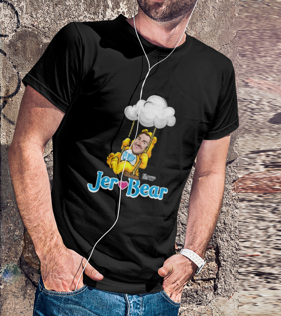 Lebatardaf Jeremy Taché Jer-Bear Swinging Under Cloud Face T-Shirt
