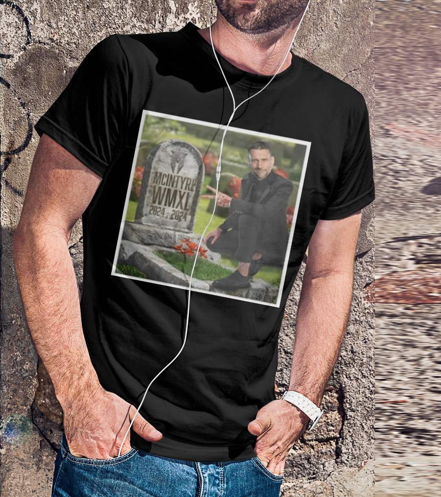 CM Punk Peace Sign Pose McIntyre WMXL 2024-2024 T-Shirt