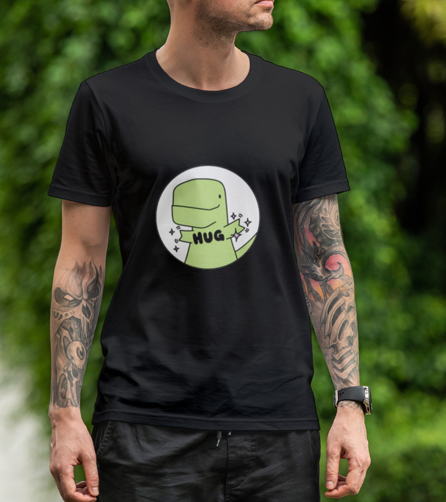 Timmy Hug Dinosaur With Stars T-Shirt