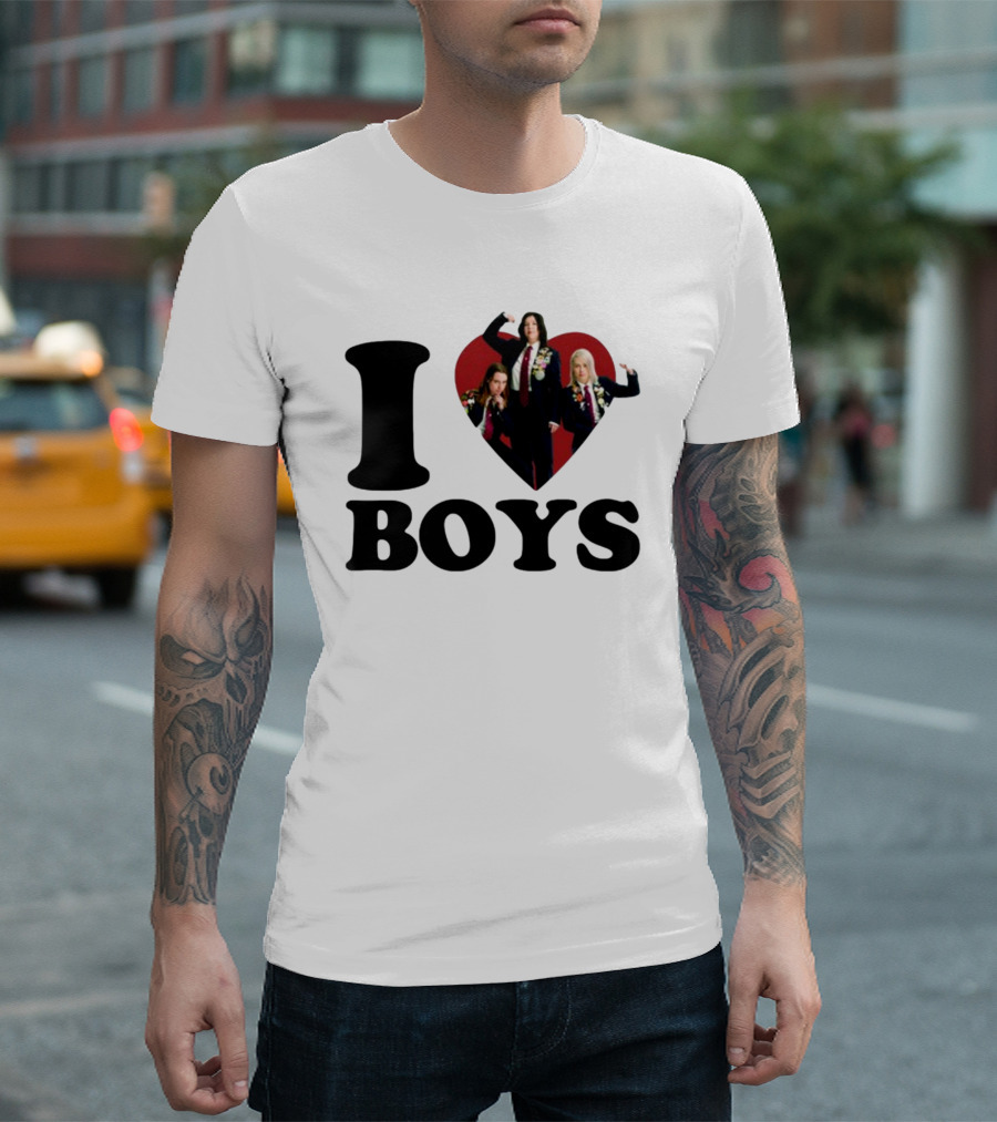 I Love Boys Mustardyardpress Boygenius Heart Trio T-Shirt