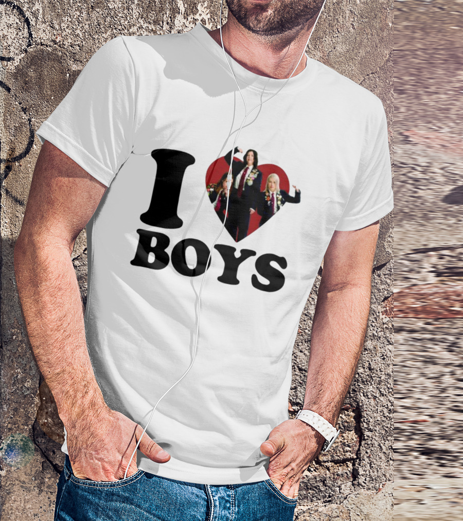 I Love Boys Mustardyardpress Boygenius Heart Trio T-Shirt