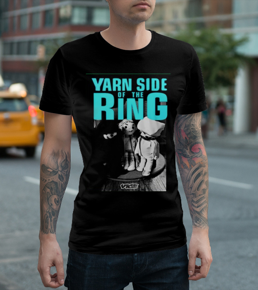 Yarn Side Of The Ring Vice Vintage Puppet Wrestling T-Shirt