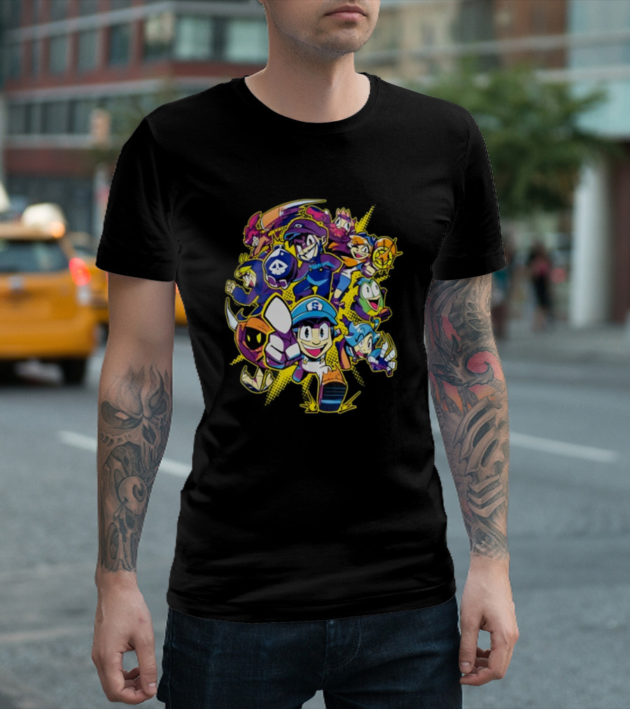 SMG4 All Stars Character Ensemble Gaming Collage T-Shirt