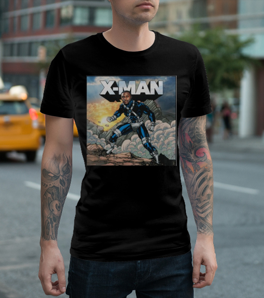 X-Man Carolina Panthers Xavier Legette Comic T-Shirt