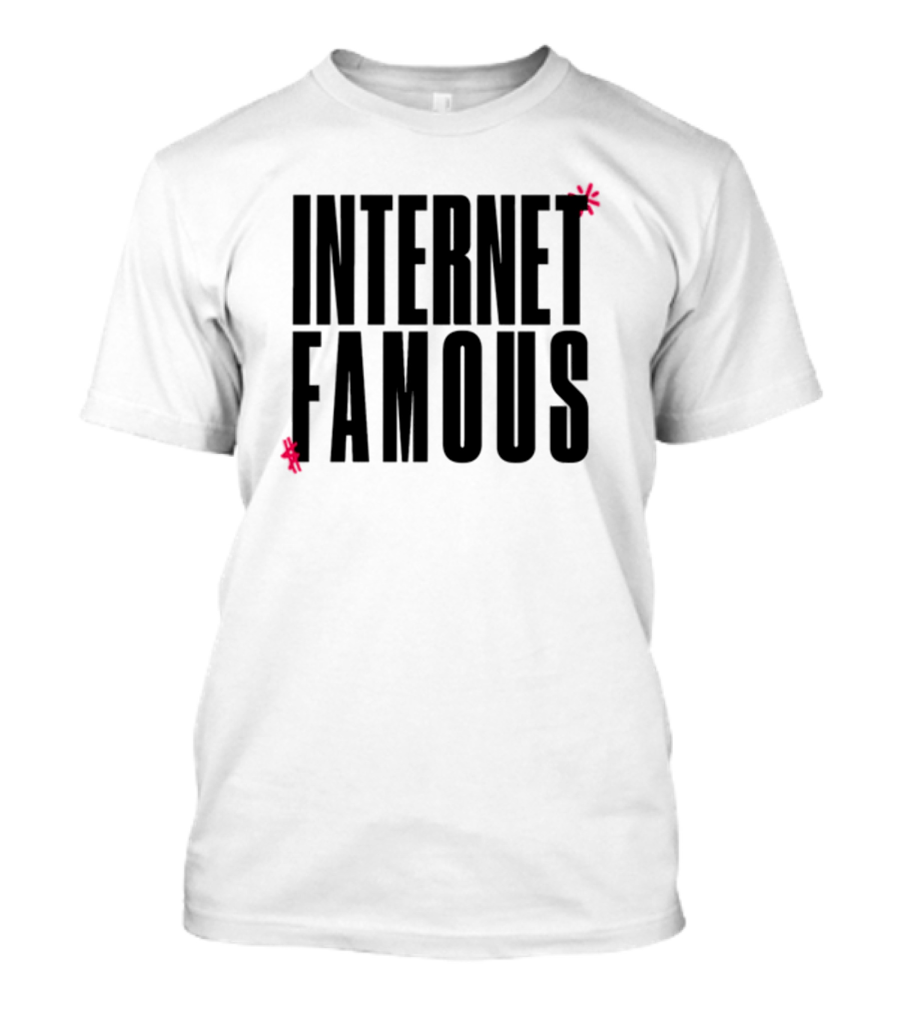 INTERNET FAMOUS Icon Black Red Accents T-Shirt
