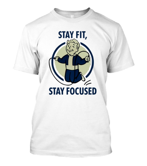 Stay Fit Stay Focused Jump Rope Vault Boy T-Shirt