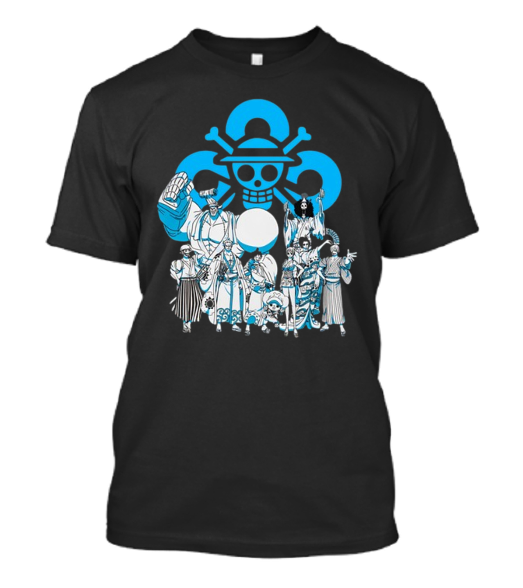 Cloud9 One Piece Collaboration Featuring Straw Hat Crew Skull T-Shirt
