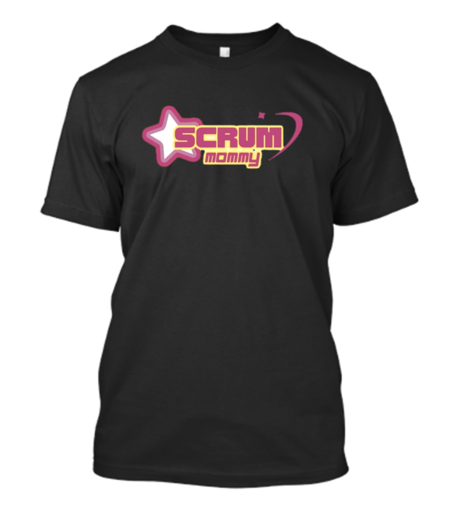 SCRUM Mommy Star Logo Pink And Yellow T-Shirt