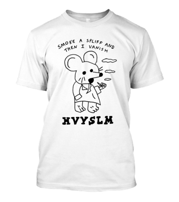 Hvyslm Eric Kenney Smoke A Spliff And Then I Vanish Mouse Character T-Shirt