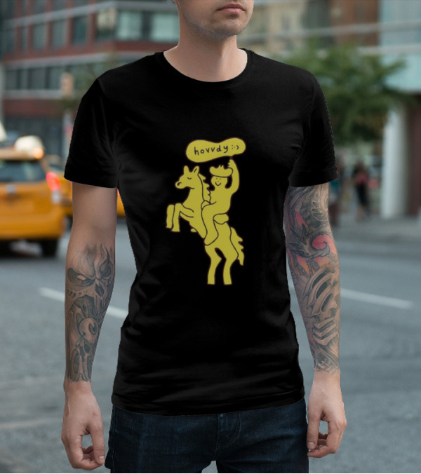 Hovvdy Jcrumb Cowboy On Horseback T-Shirt