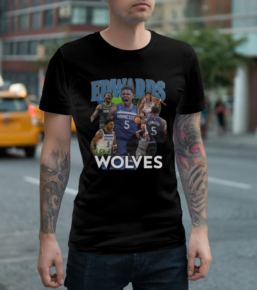 Minnesota Edwards Wolves Basketball Highlights T-Shirt