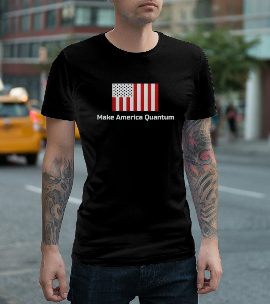 Make America Quantum United States Flag Luke Slywaker T-Shirt