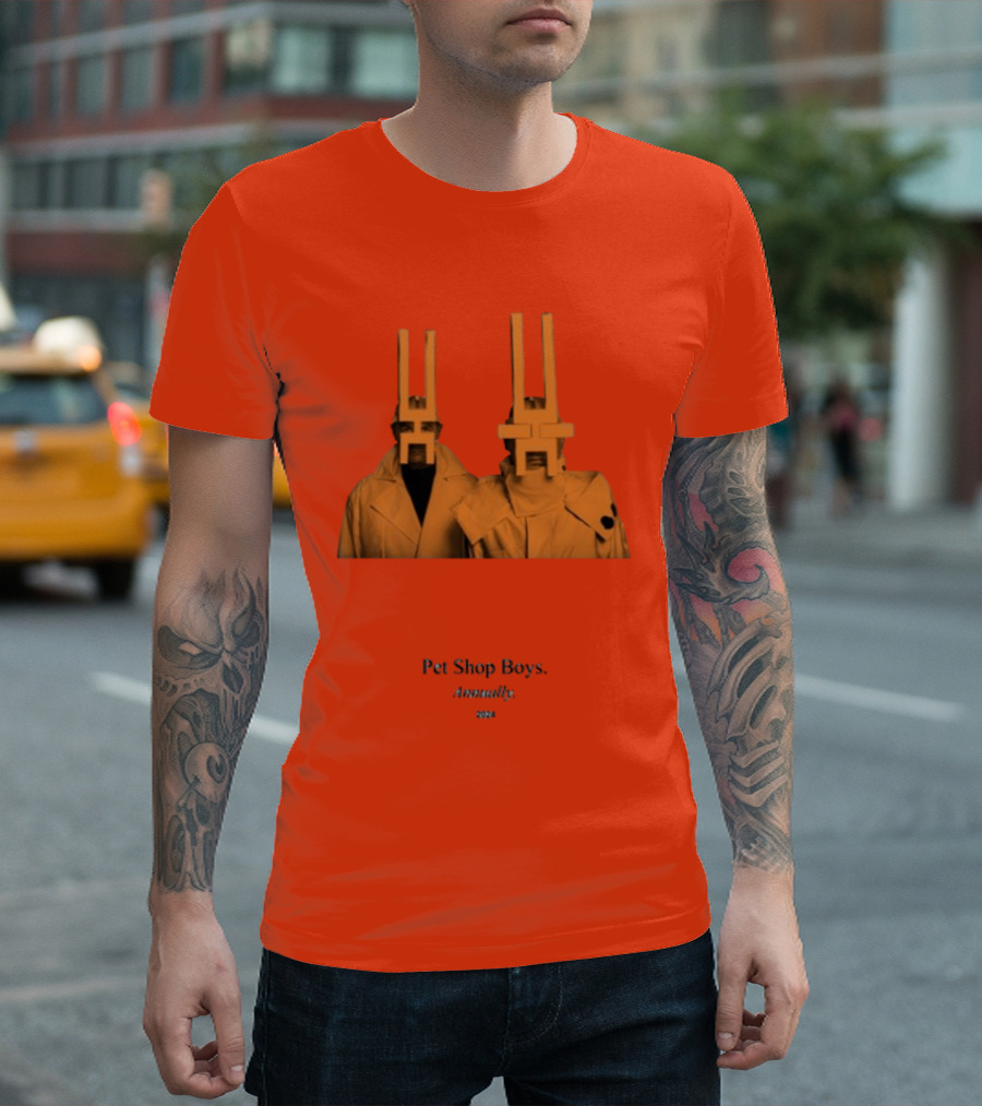 Pet Shop Boys Annually 2024 Yellow Masked Figures T-Shirt