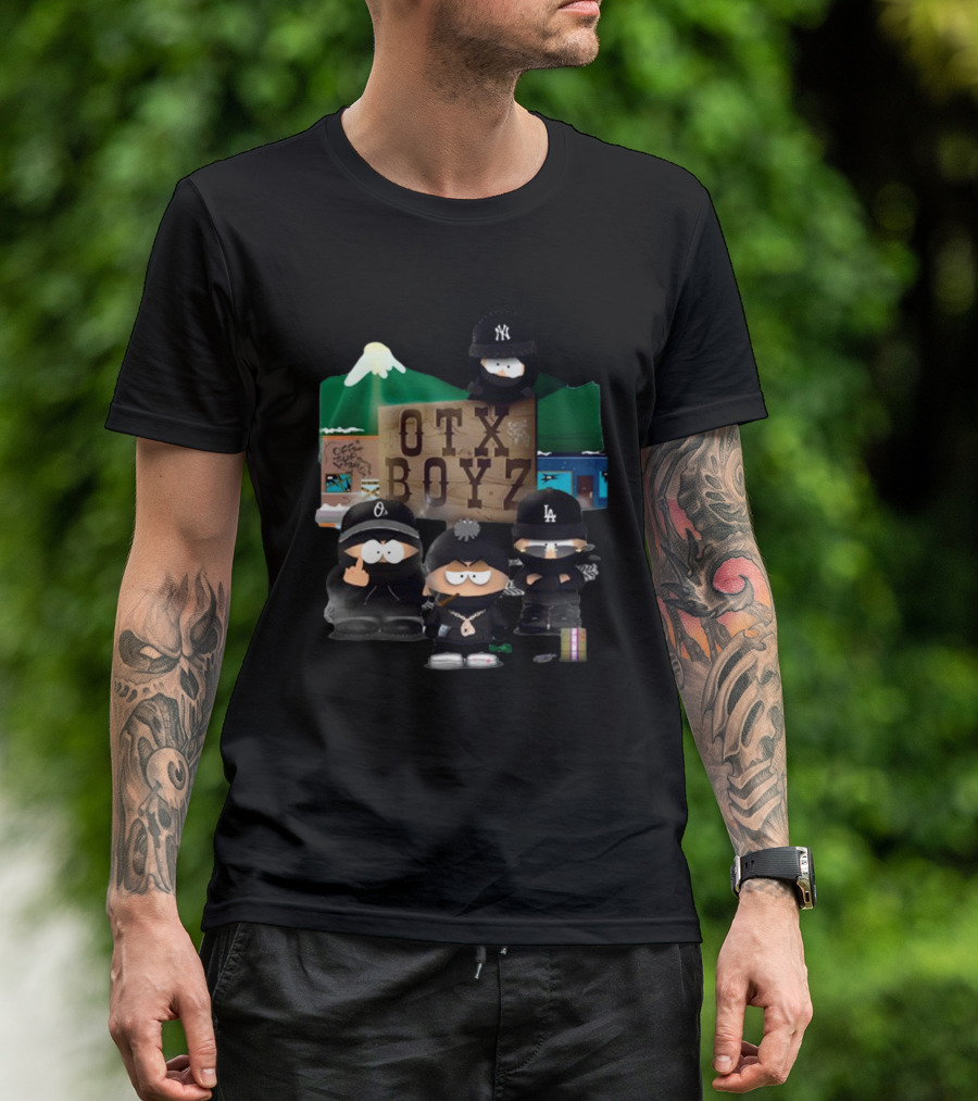 OTX Boyz South Park Parody Yankees Dodgers Mashup T-Shirt
