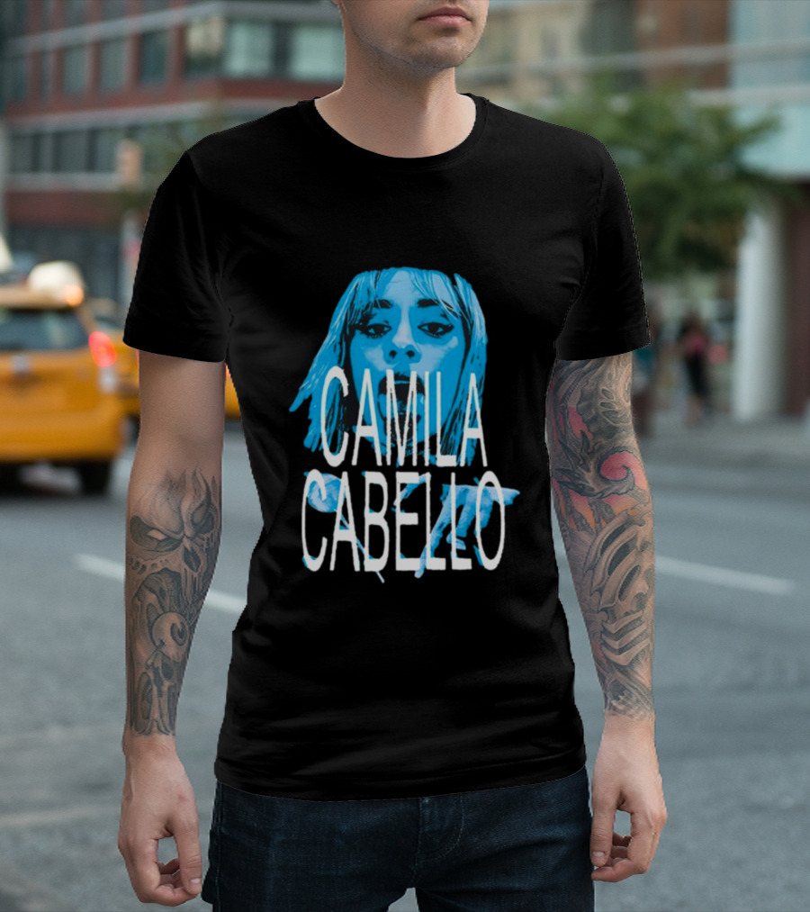 Camila Cabello Blue Portrait Portal Brazil C T-Shirt