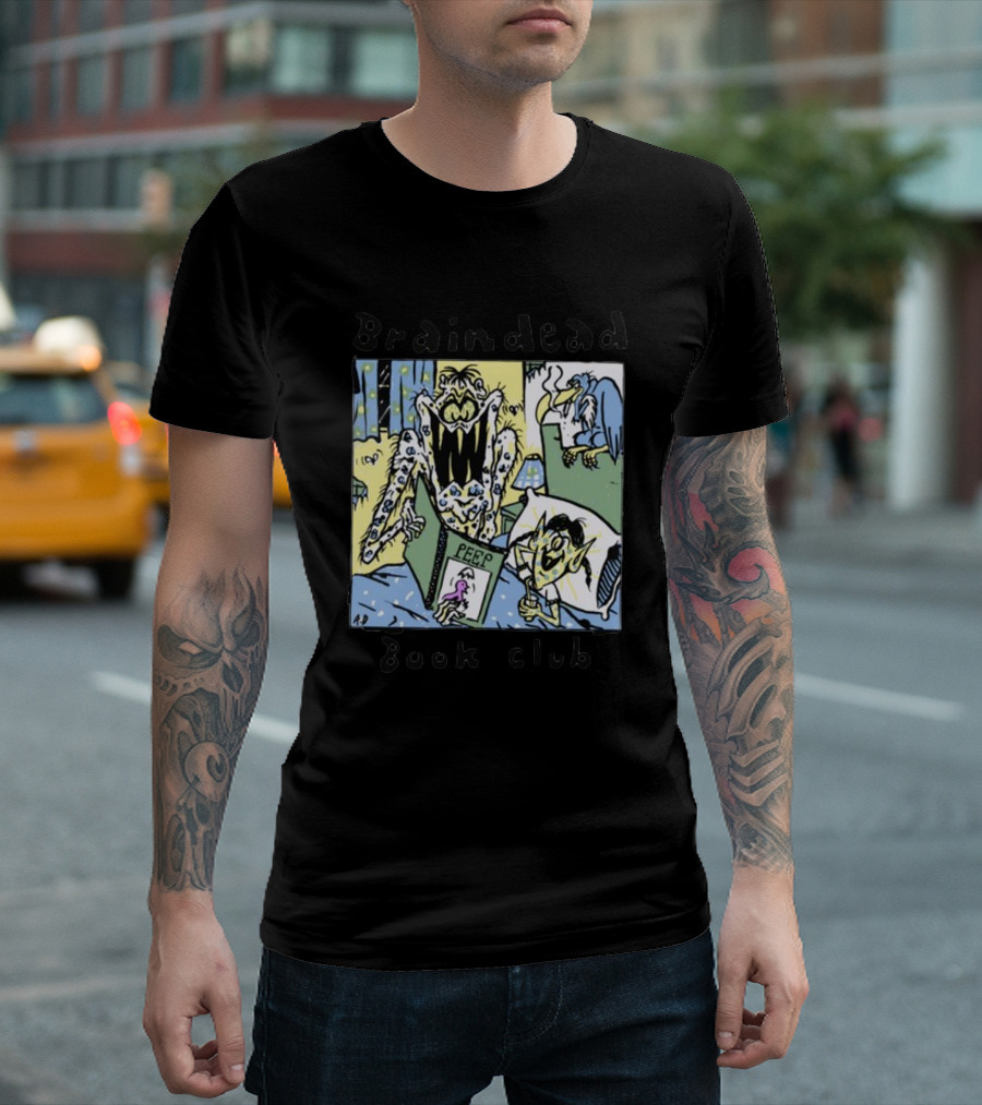 Braindead Book Club Peep Monster Comic T-Shirt