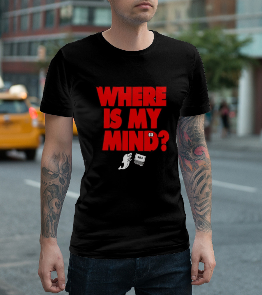 Where Is My Mind 404 Not Found Ghost Laptop T-Shirt