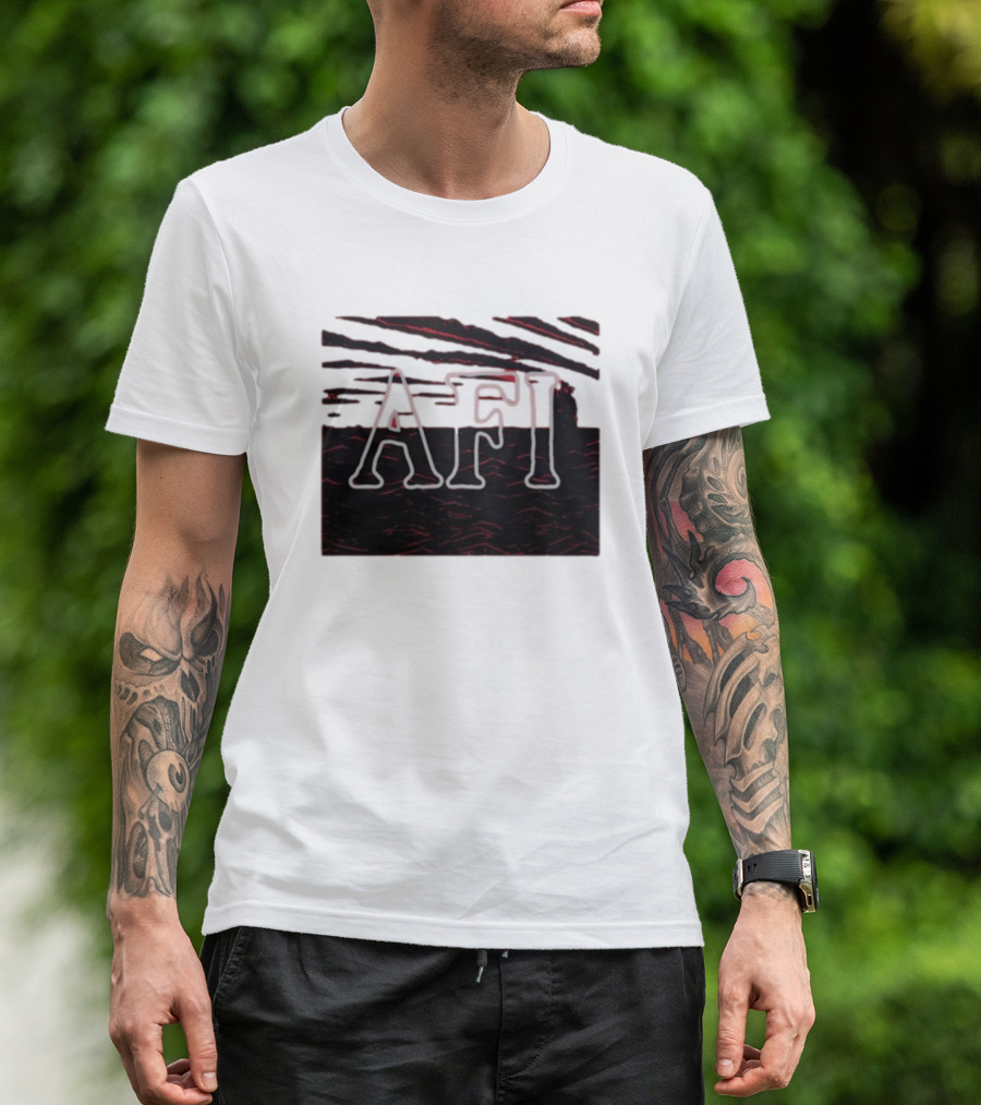 Afireinside AFI Black Sails Striped T-Shirt
